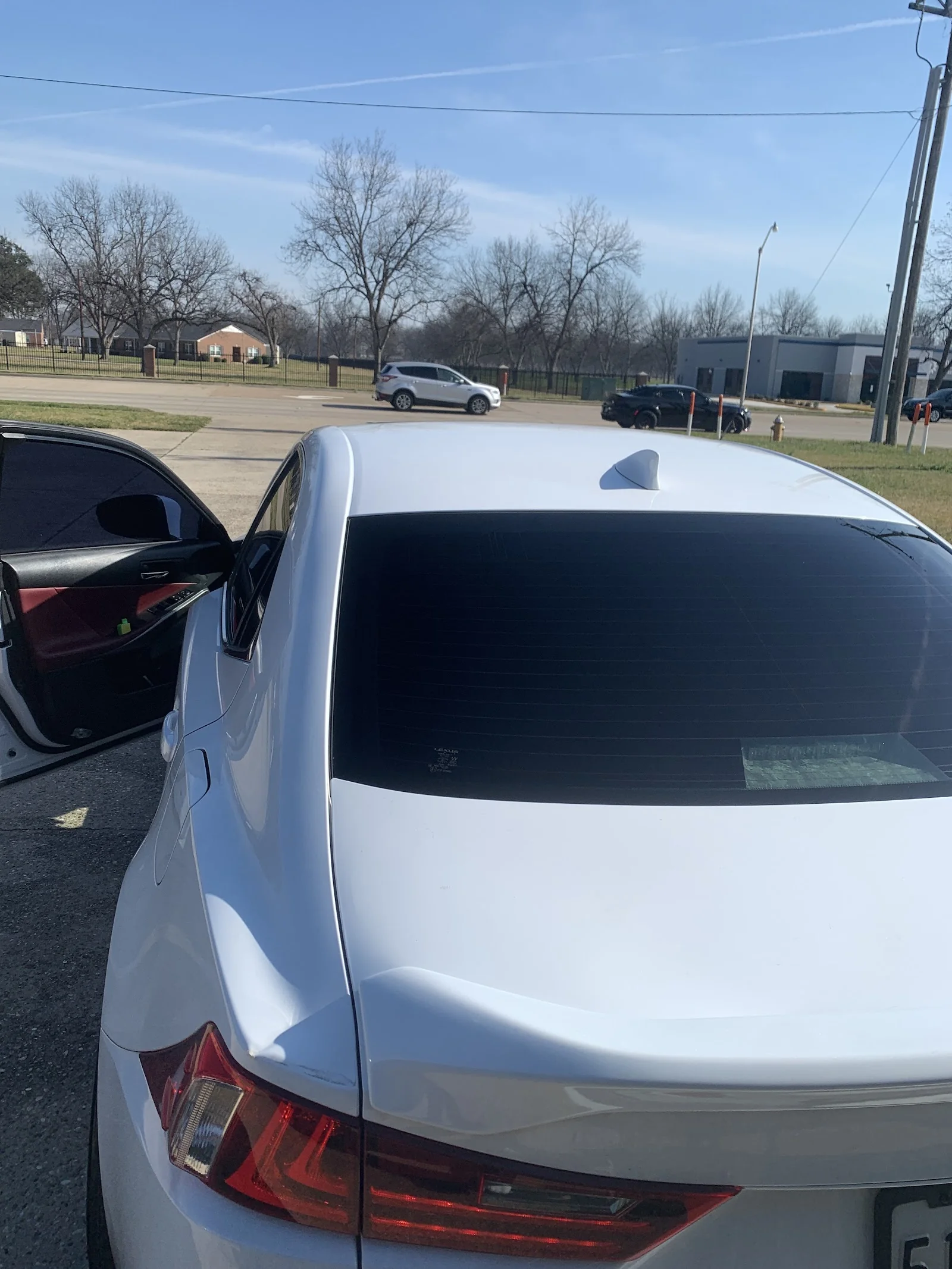 Tint install work at at One Stop Tint